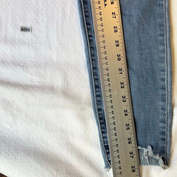 Aeropostale Women Jeggings size 10 Regular Blue High Waisted Stretch Boot Cut - Picture 3 of 12